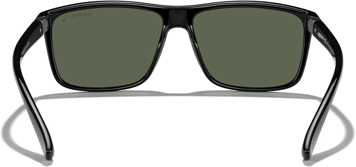 Rectangular Polarized Sports Sunglasses for Men Women Cycling Driving Fishing UV400 Protection S8225 - WORLD TIME VISITS
