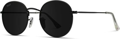 ' - Reflective Lens round Trendy Sunglasses - WORLD TIME VISITS