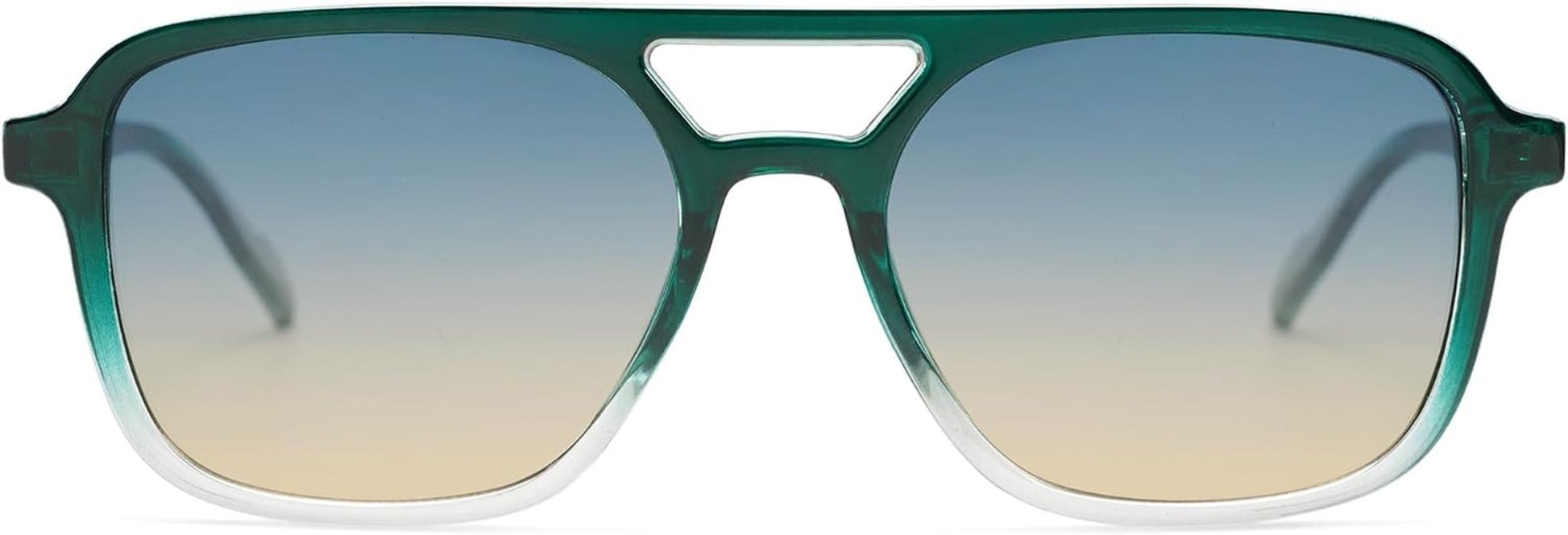 Retro Aviator Sunglasses for Women Men,Trendy Rectangle Womens Mens Shades Sun Glasses SJ2202 - WORLD TIME VISITS