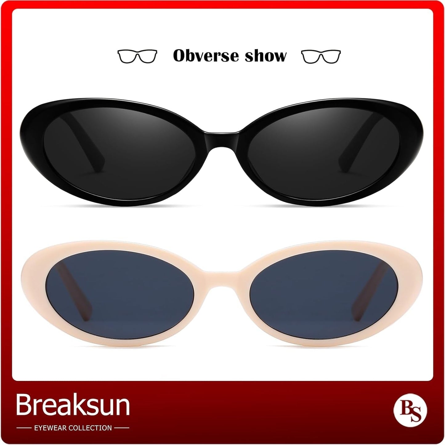 Retro Oval Sunglasses for Women Men Fashion Small Oval Sunglasses 90S Vintage Shades - WORLD TIME VISITS
