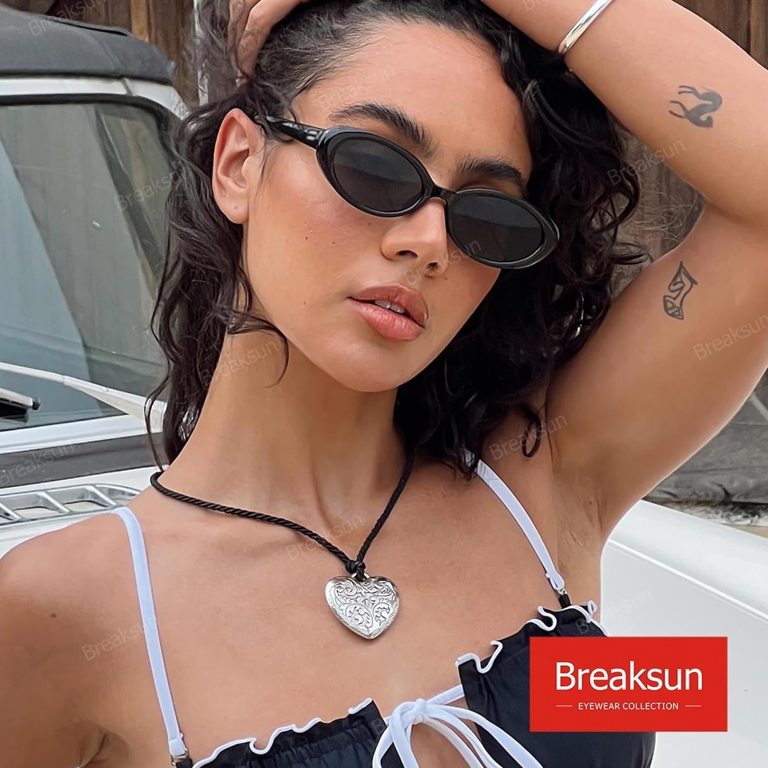 Retro Oval Sunglasses for Women Men Fashion Small Oval Sunglasses 90S Vintage Shades - WORLD TIME VISITS