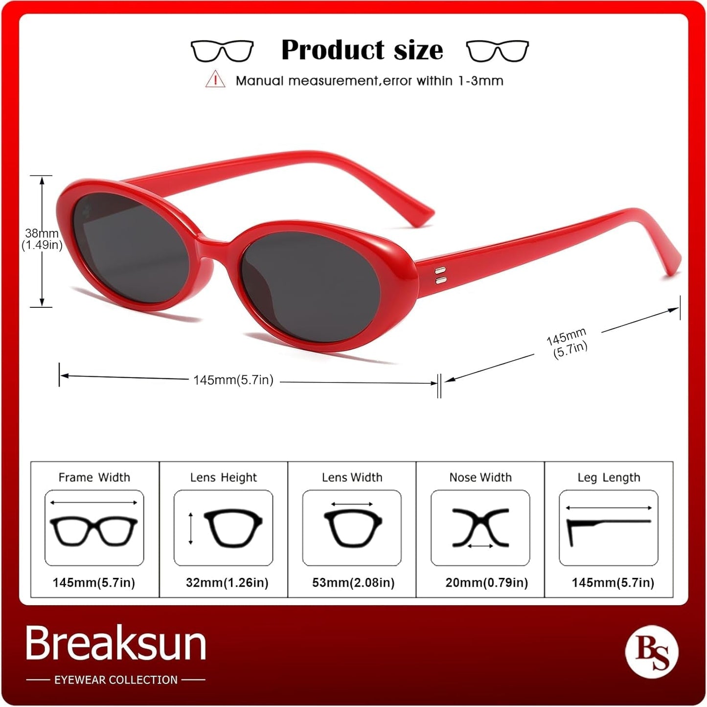 Retro Oval Sunglasses for Women Men Fashion Small Oval Sunglasses 90S Vintage Shades - WORLD TIME VISITS