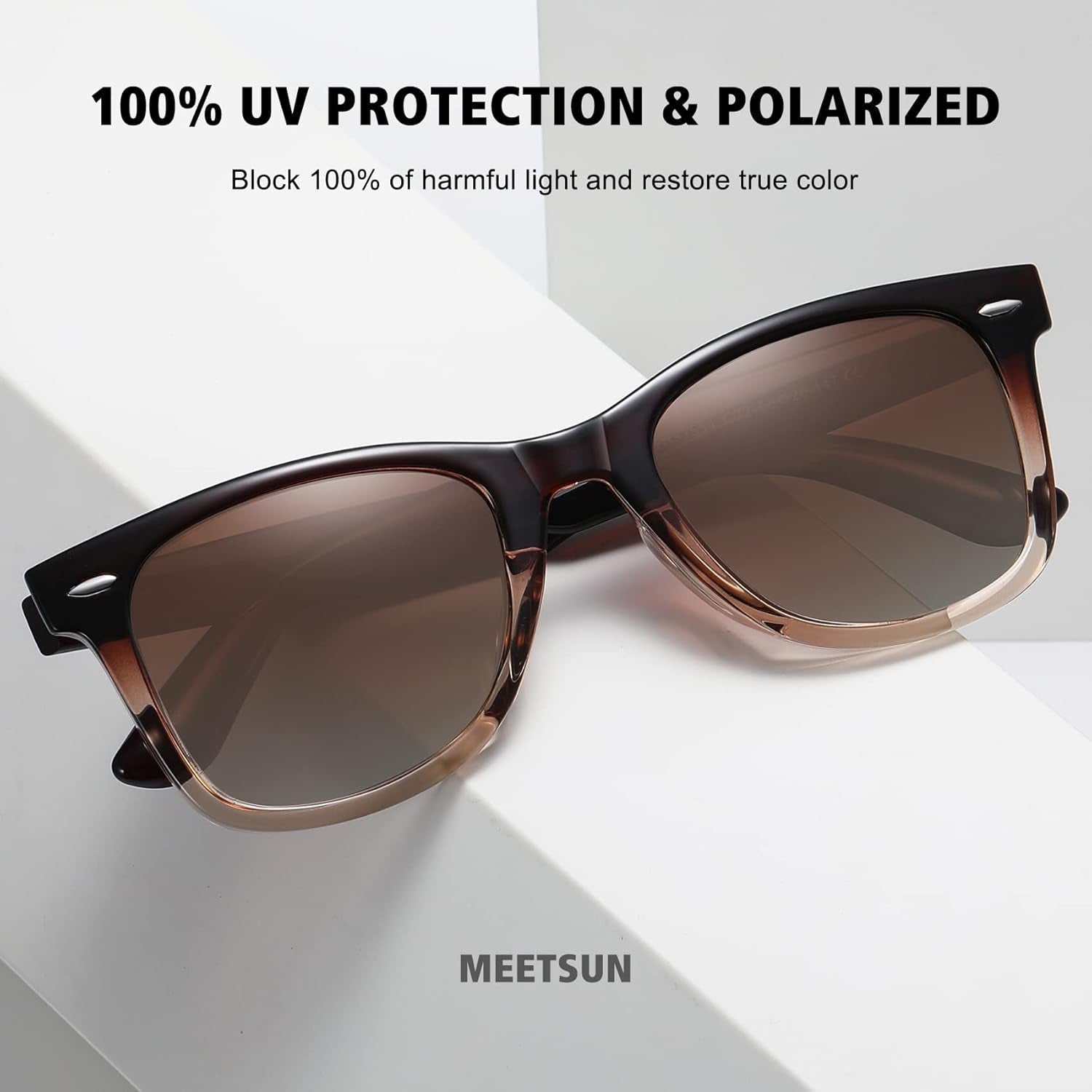 Retro Polarized Sunglasses for Women Men Classic Mirror Lens Driving Trendy Sun Glasses UV Protection (3 Pack) - WORLD TIME VISITS