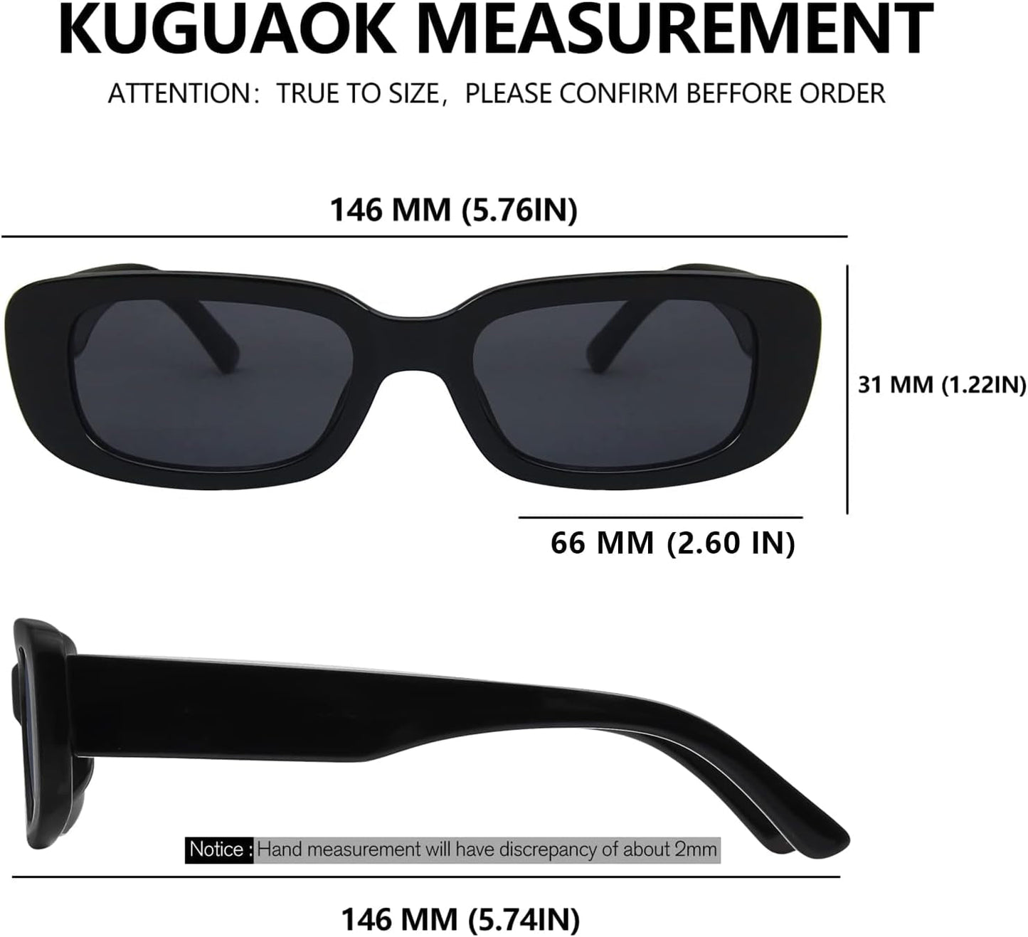 Retro Rectangle Sunglasses Women and Men Vintage Small Square Sun Glasses UV Protection Glasse - WORLD TIME VISITS