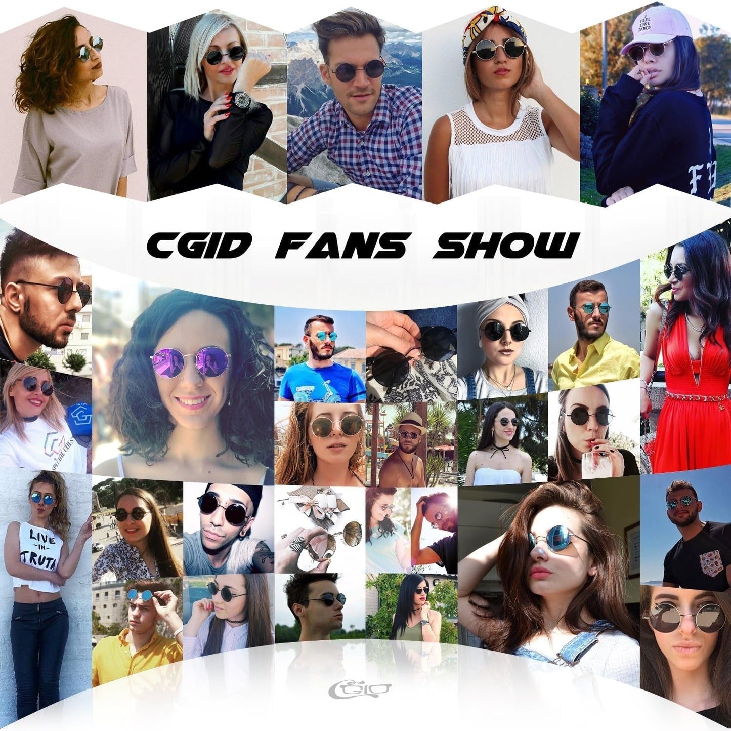 Retro round Polarized Sunglasses Mens Womens Circle Metal Hippie Shades UV400 Protection E01 - WORLD TIME VISITS