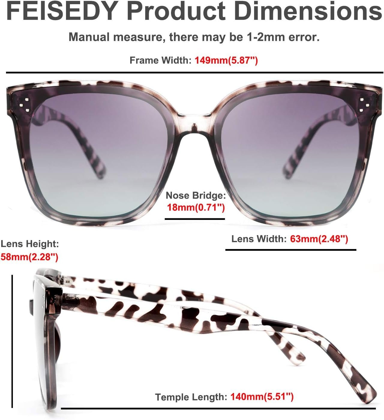 Retro Square Polarized Sunglasses Women Men Vintage Minimalist Shades B2600 - WORLD TIME VISITS