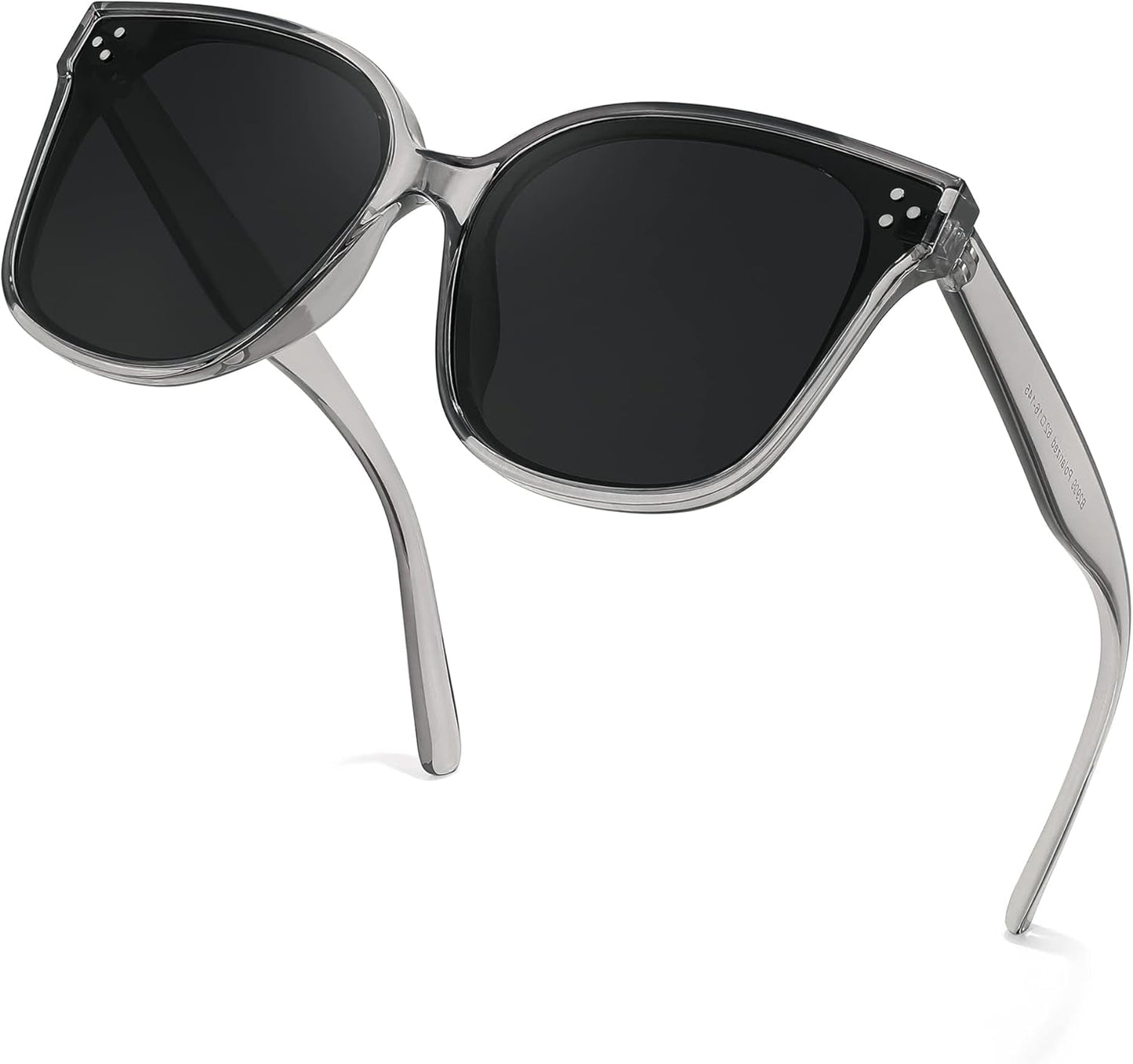 Retro Square Polarized Sunglasses Women Men Vintage Minimalist Shades B2600 - WORLD TIME VISITS
