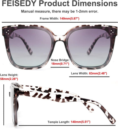 Retro Square Polarized Sunglasses Women Men Vintage Minimalist Shades B2600 - WORLD TIME VISITS