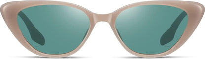Retro Vintage Narrow Cat Eye Sunglasses for Women 90S Small Chic Style Trendy Sunnies UV400 Protection FZN7514 - WORLD TIME VISITS