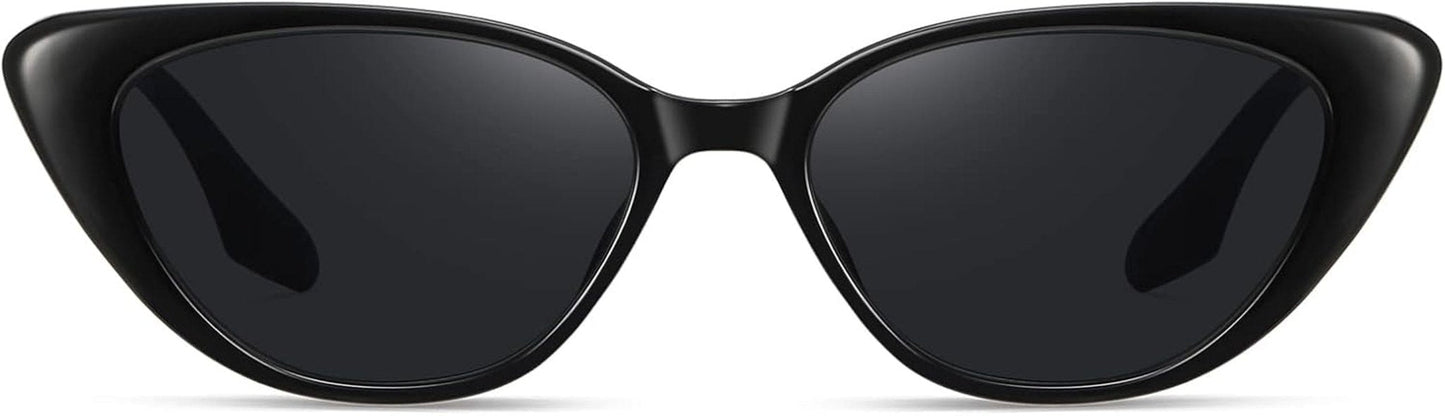 Retro Vintage Narrow Cat Eye Sunglasses for Women 90S Small Chic Style Trendy Sunnies UV400 Protection FZN7514 - WORLD TIME VISITS