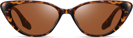 Retro Vintage Narrow Cat Eye Sunglasses for Women 90S Small Chic Style Trendy Sunnies UV400 Protection FZN7514 - WORLD TIME VISITS