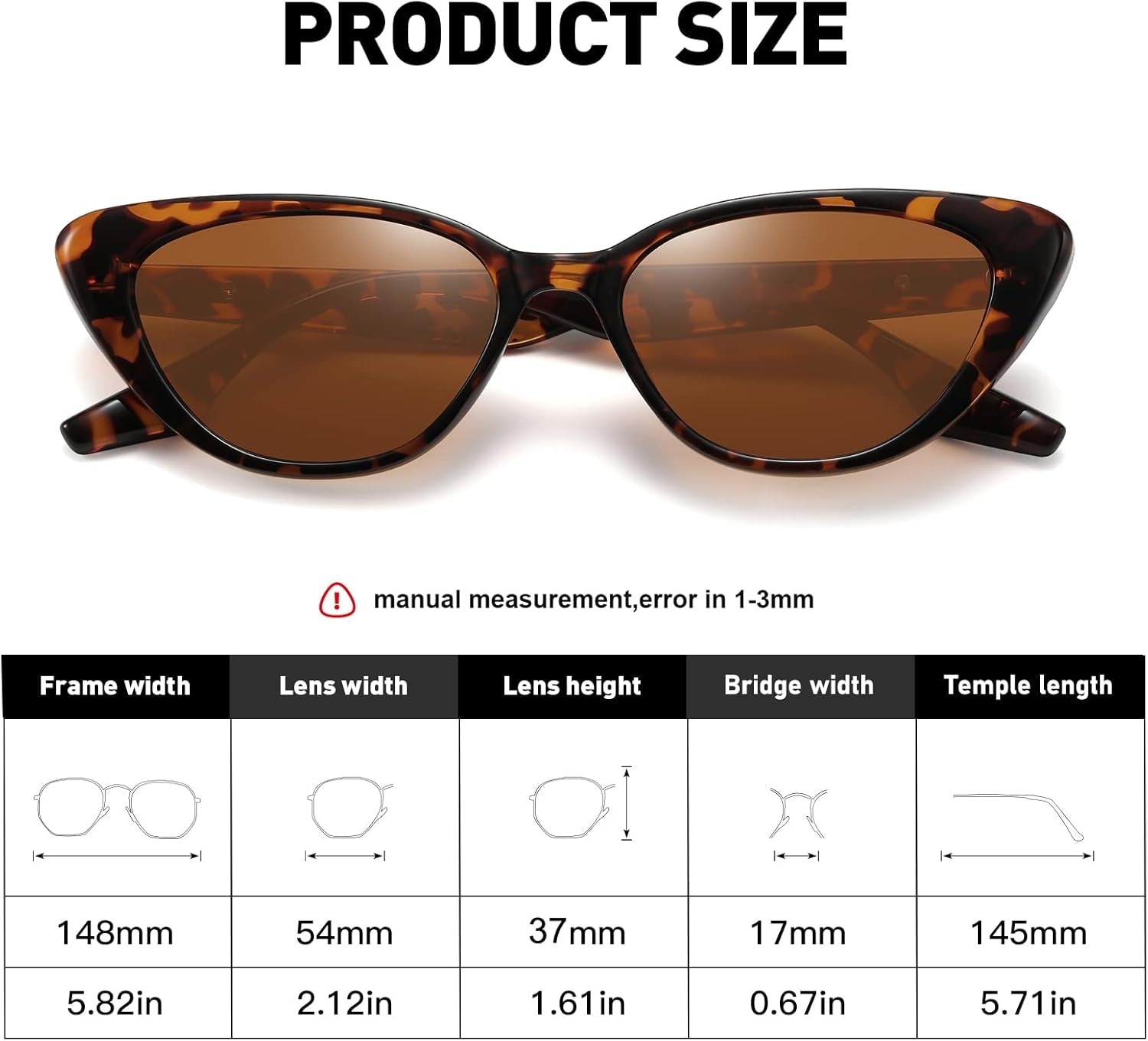 Retro Vintage Narrow Cat Eye Sunglasses for Women 90S Small Chic Style Trendy Sunnies UV400 Protection FZN7514 - WORLD TIME VISITS