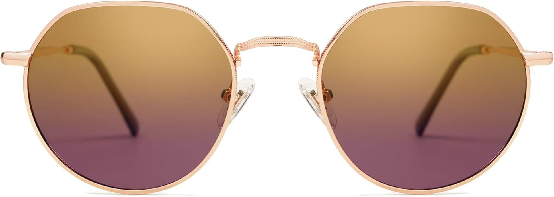 round Polygon Polarized Sunglasses for Women Men Retro Classic Vintage Panto Shades SJ1157 - WORLD TIME VISITS