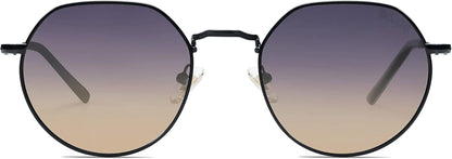 round Polygon Polarized Sunglasses for Women Men Retro Classic Vintage Panto Shades SJ1157 - WORLD TIME VISITS