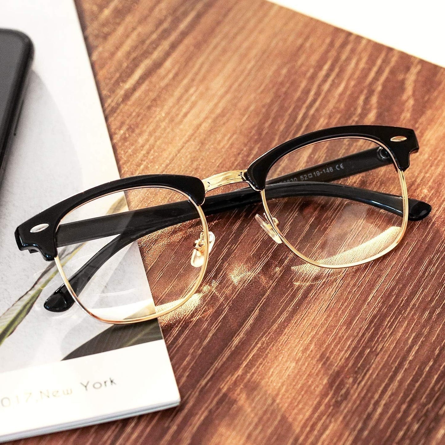 Semi - Rimless Polarized Sunglasses UV 400 Protection for Women Men - WORLD TIME VISITS