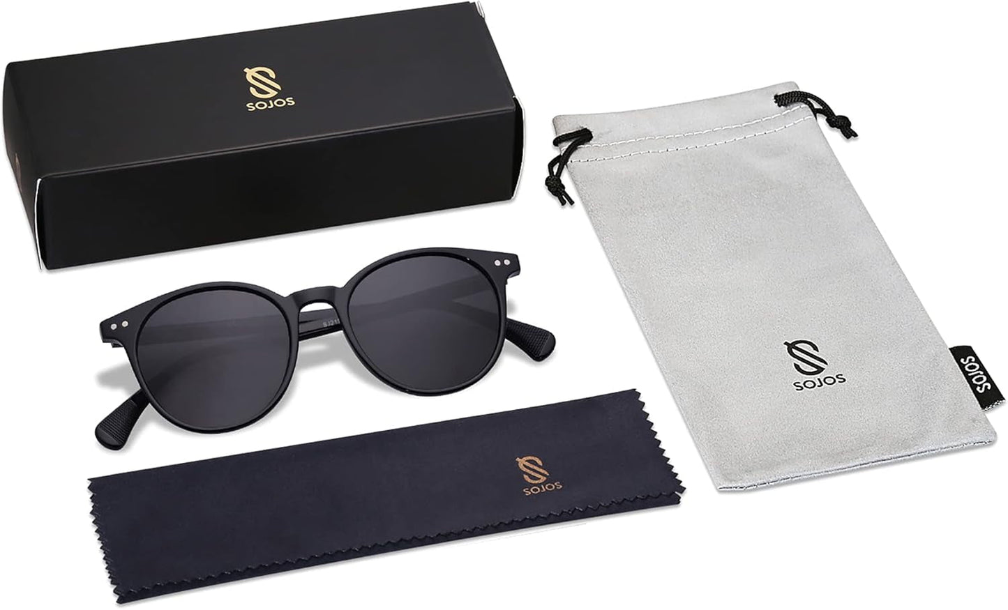 Small round Classic Polarized Sunglasses for Women Men Vintage Style UV400 Lens SJ2113 - WORLD TIME VISITS