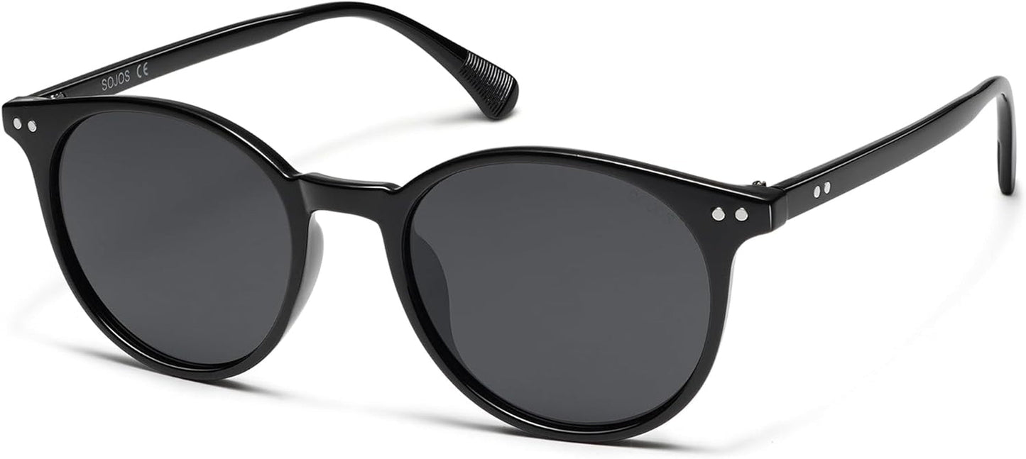 Small round Classic Polarized Sunglasses for Women Men Vintage Style UV400 Lens SJ2113 - WORLD TIME VISITS