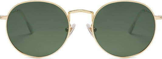 Small round Polarized Sunglasses for Women Men Classic Vintage Retro Shades UV400 - WORLD TIME VISITS