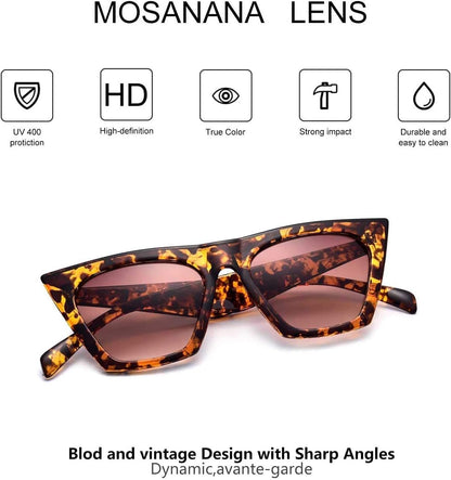 Square Cat Eye Sunglasses for Women Trendy Style Model - Shine - WORLD TIME VISITS