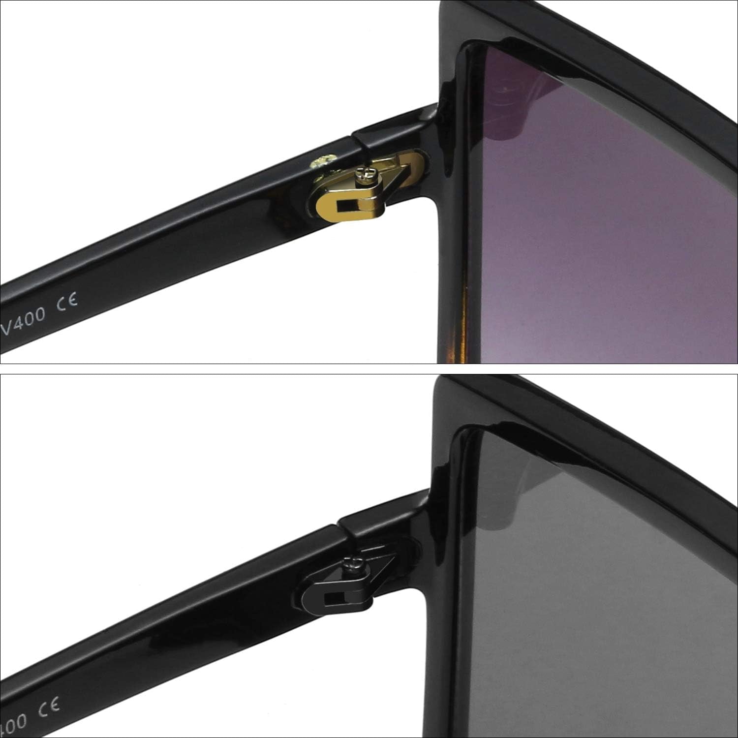 Square Oversized Sunglasses for Women Men Flat Top Fashion Shades - WORLD TIME VISITS