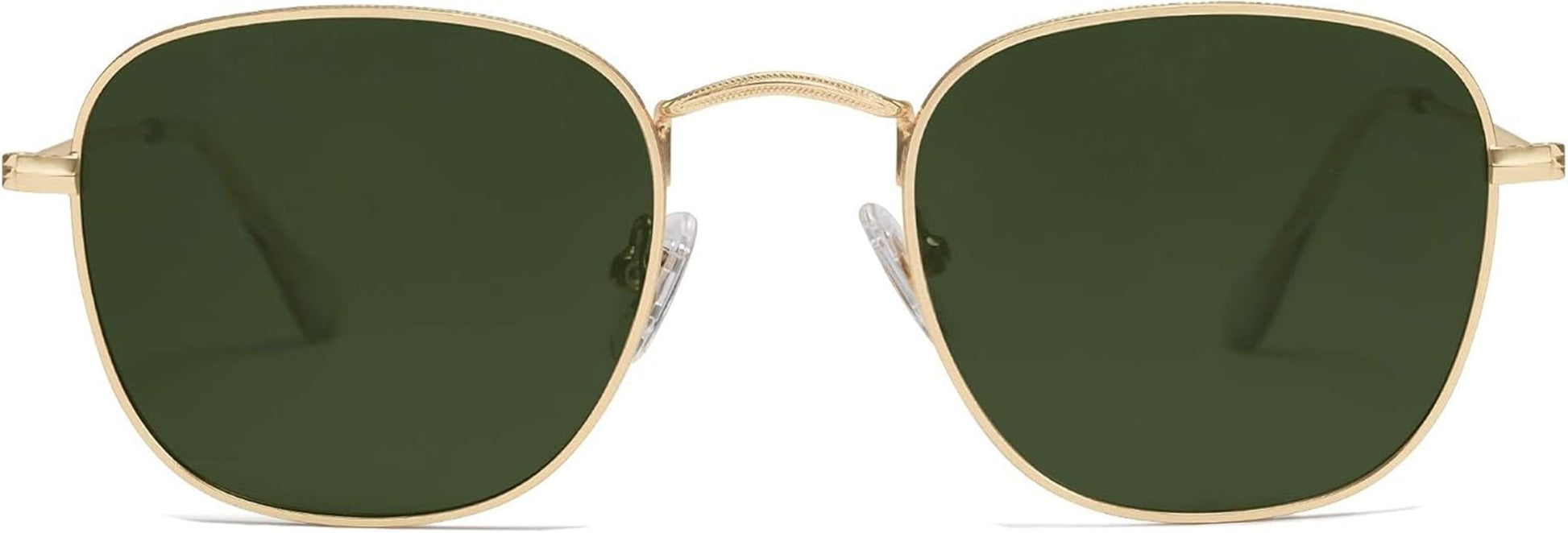 Square Polarized Sunglasses for Men Women Classic Vintage Retro Style - WORLD TIME VISITS