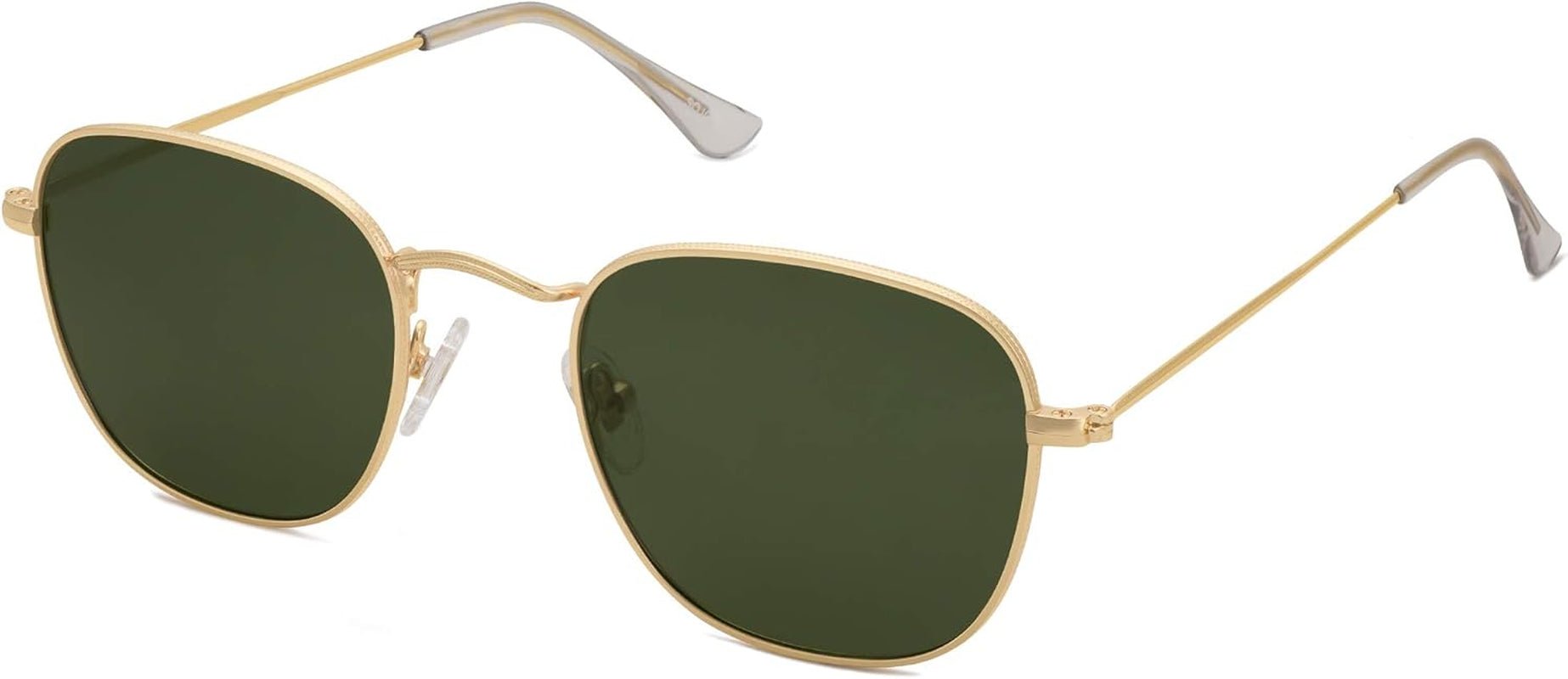 Square Polarized Sunglasses for Men Women Classic Vintage Retro Style - WORLD TIME VISITS