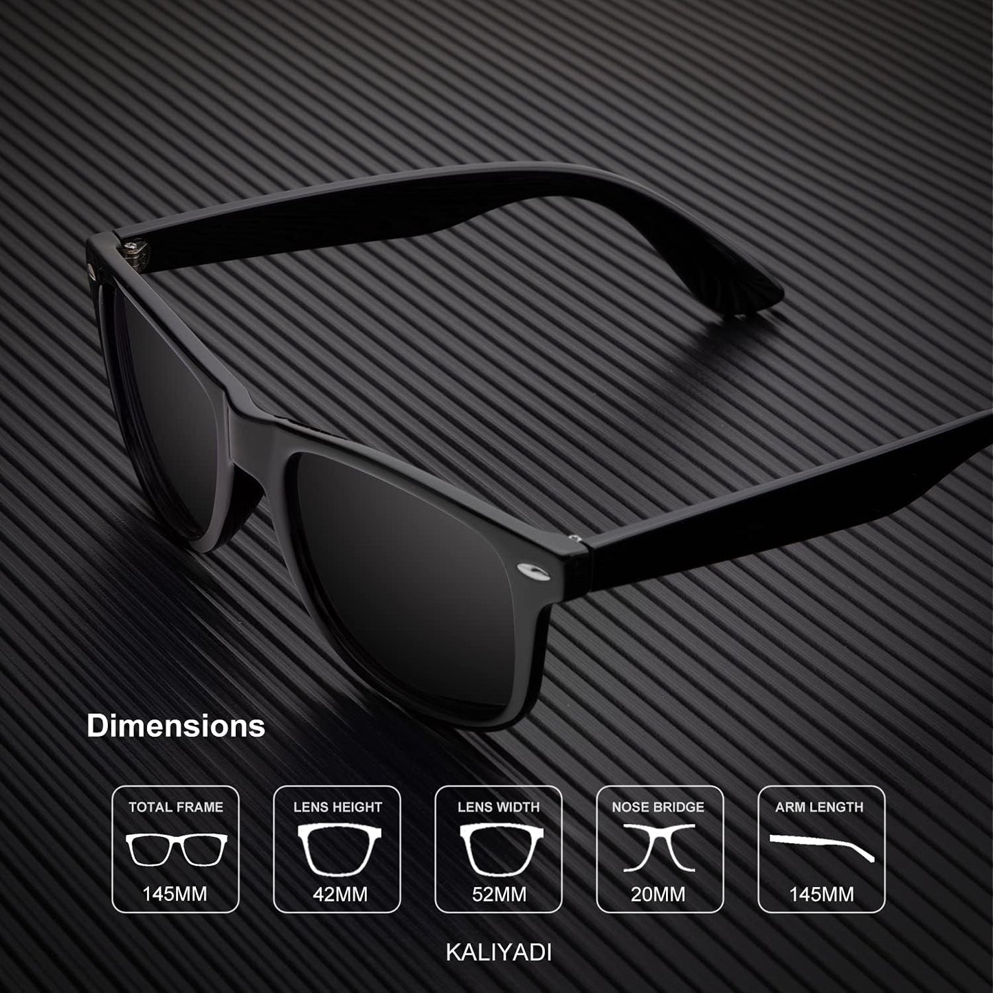Sunglasses Men Polarized for Mens and Womens Unisex Sun Glasses for Driving UV Protection - WORLD TIME VISITS