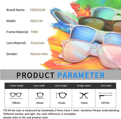 Sunglasses Men Polarized Sunglasses for Mens and Womens,Black Retro Sun Glasses Driving Fishing UV Protection - WORLD TIME VISITS