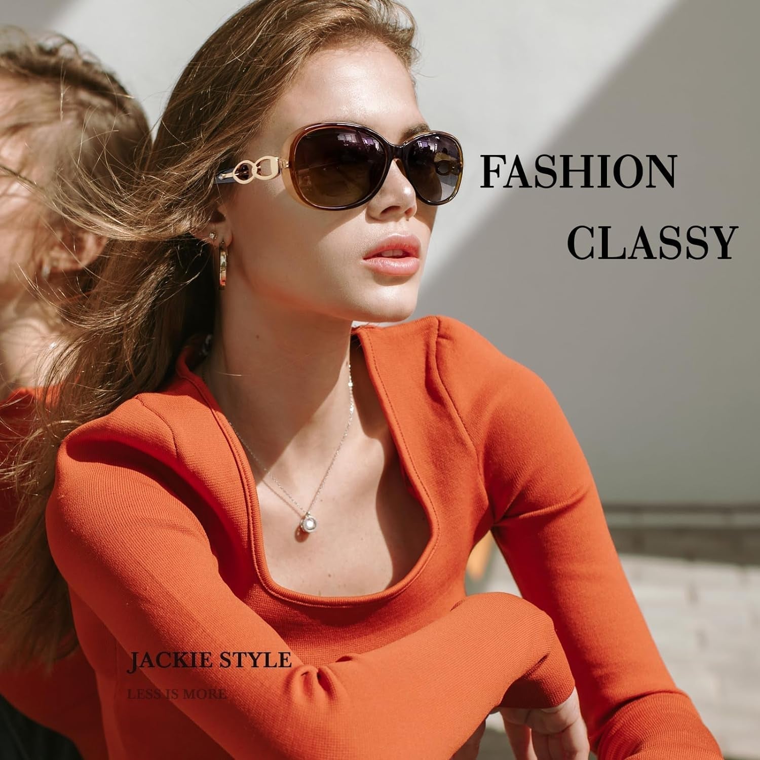 Sunglasses Womens Polarized Trendy Oversized Sun Glasses Fashion Ladies Shades 100% UV400 Protection S85 - WORLD TIME VISITS