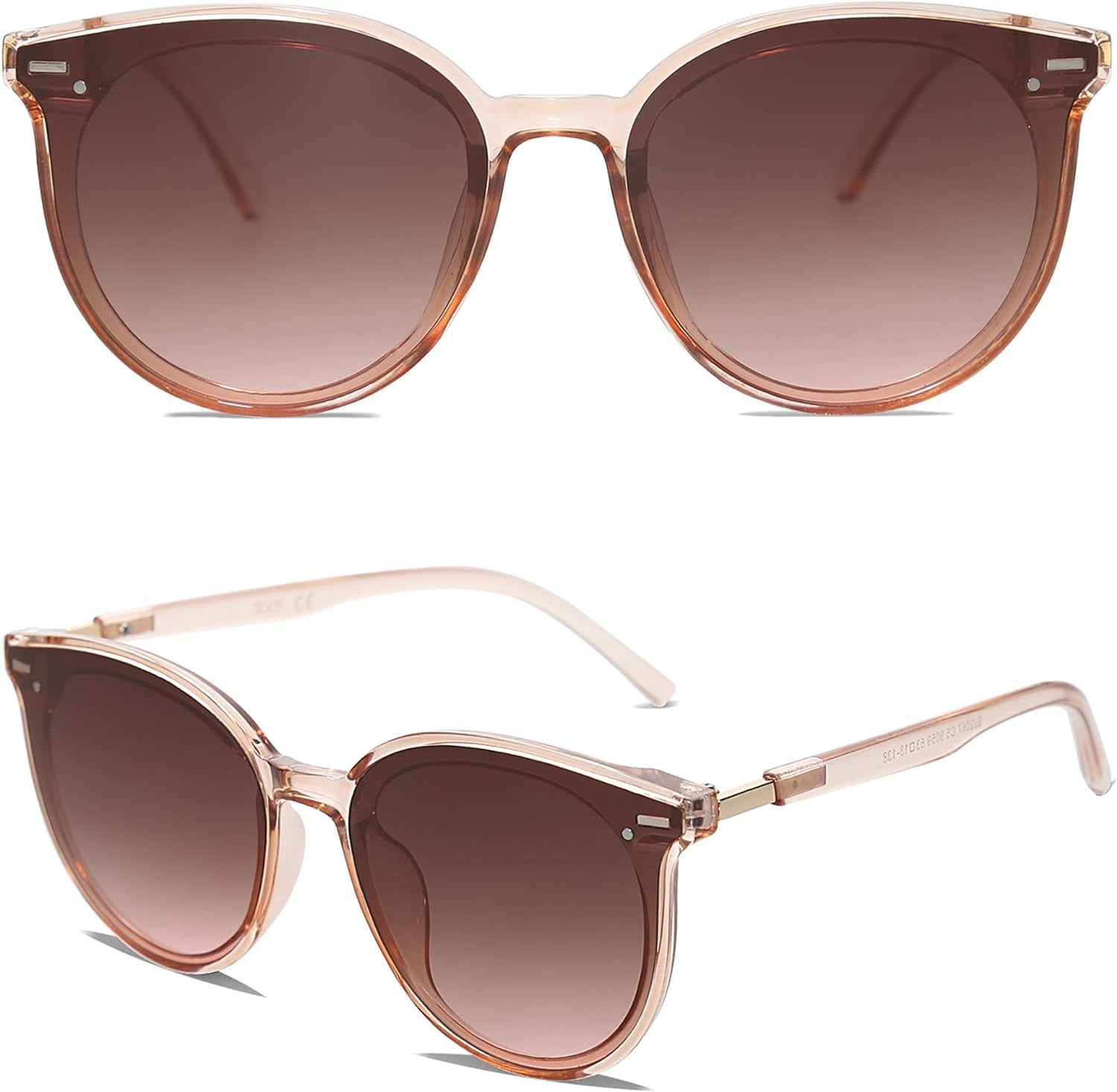 Sunglasses Womens Trendy 2025 Classic round Retro Vintage Shades Large Frame Sunnies SJ2067 - WORLD TIME VISITS