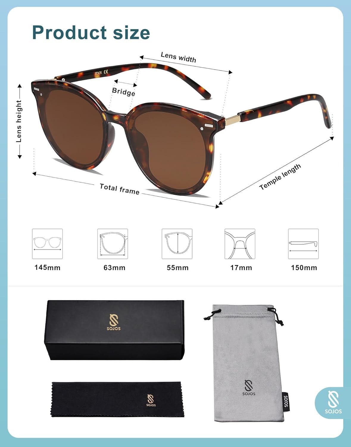 Sunglasses Womens Trendy 2025 Classic round Retro Vintage Shades Large Frame Sunnies SJ2067 - WORLD TIME VISITS