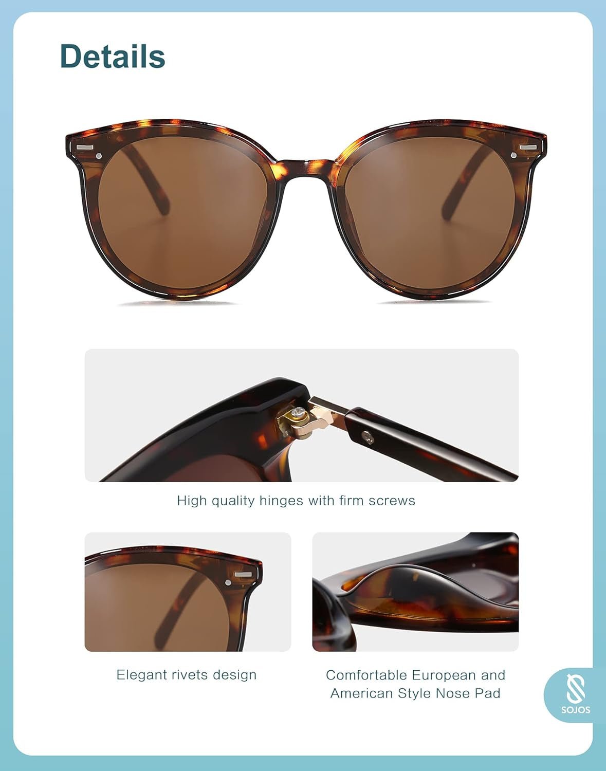 Sunglasses Womens Trendy 2025 Classic round Retro Vintage Shades Large Frame Sunnies SJ2067 - WORLD TIME VISITS
