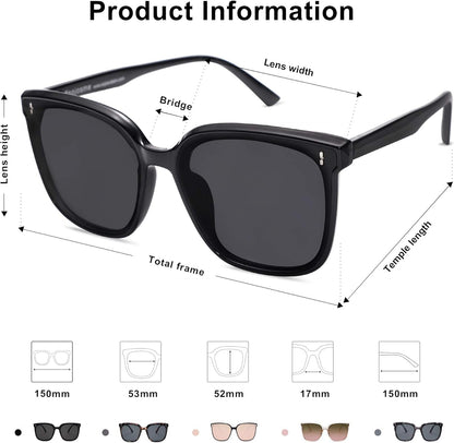 Trendy Oversized Sunglasses for Women and Men - WORLD TIME VISITS