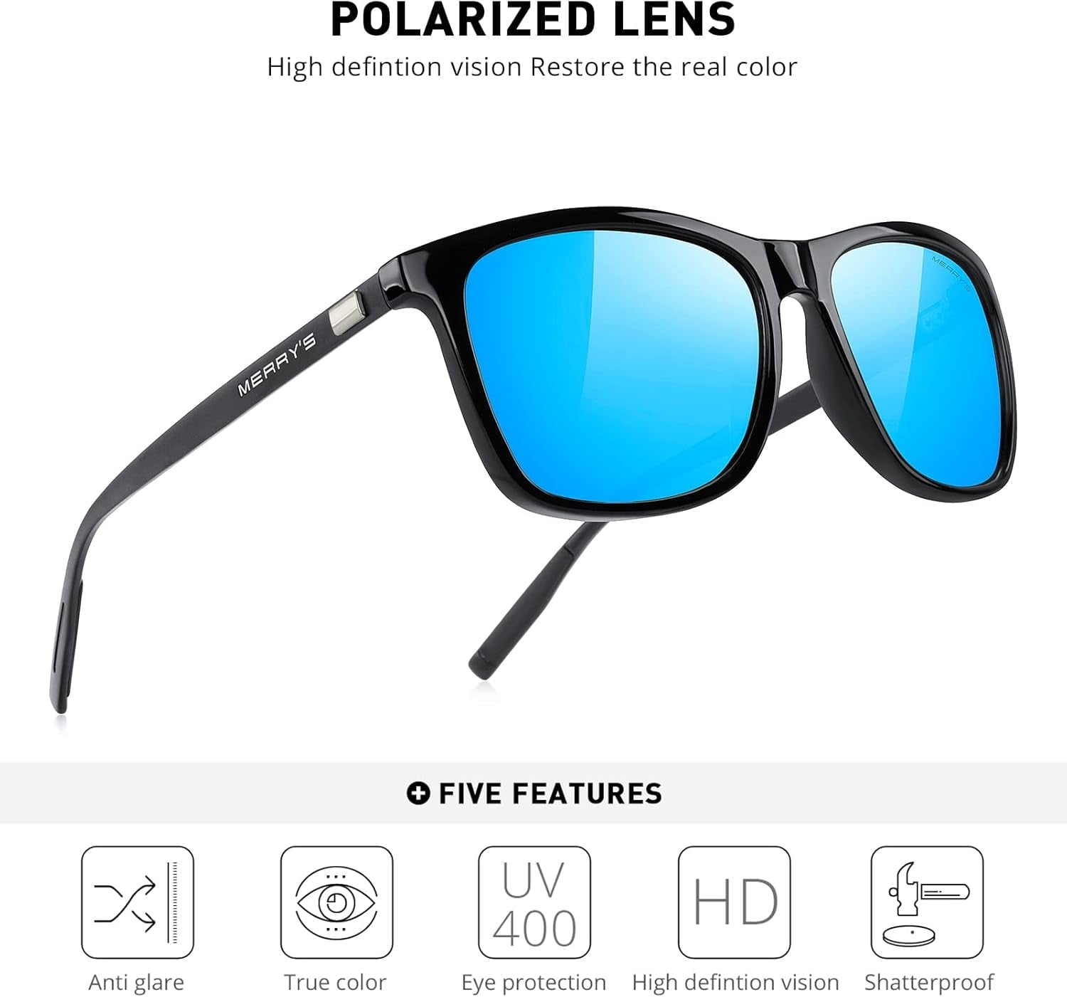 Unisex Polarized Aluminum Sunglasses Vintage Sun Glasses for Men/Women S8286 - WORLD TIME VISITS