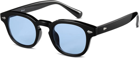 Unisex Vintage Retro round Style Tinted Sunglasses for Men Women Fashion Circle Sun Glasses 46Mm - WORLD TIME VISITS