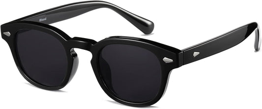 Unisex Vintage Retro round Style Tinted Sunglasses for Men Women Fashion Circle Sun Glasses 46Mm - WORLD TIME VISITS