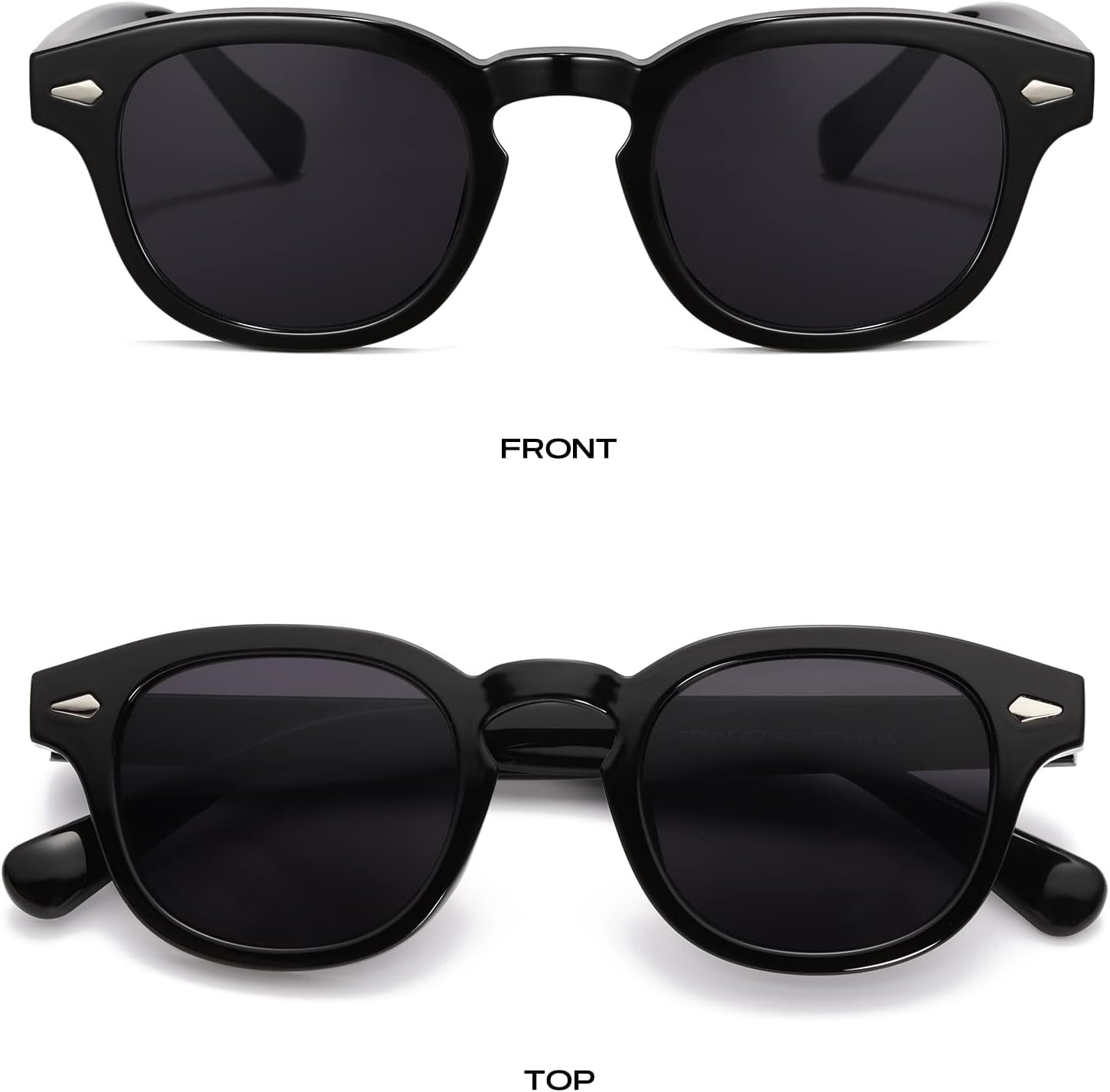 Unisex Vintage Retro round Style Tinted Sunglasses for Men Women Fashion Circle Sun Glasses 46Mm - WORLD TIME VISITS
