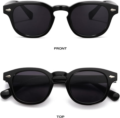 Unisex Vintage Retro round Style Tinted Sunglasses for Men Women Fashion Circle Sun Glasses 46Mm - WORLD TIME VISITS