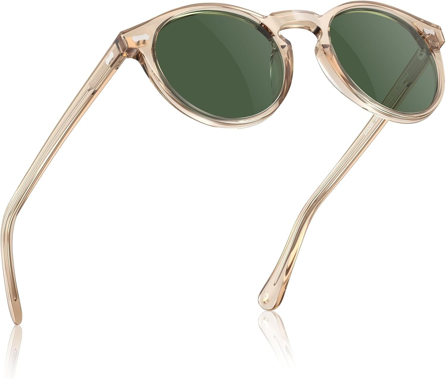 Vintage Polarized Sunglasses for Men UV400 Protection Retro Fashion Eyewear Hand - Crafted Acetate Frame CA5288L - WORLD TIME VISITS