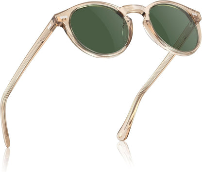 Vintage Polarized Sunglasses for Men UV400 Protection Retro Fashion Eyewear Hand - Crafted Acetate Frame CA5288L - WORLD TIME VISITS