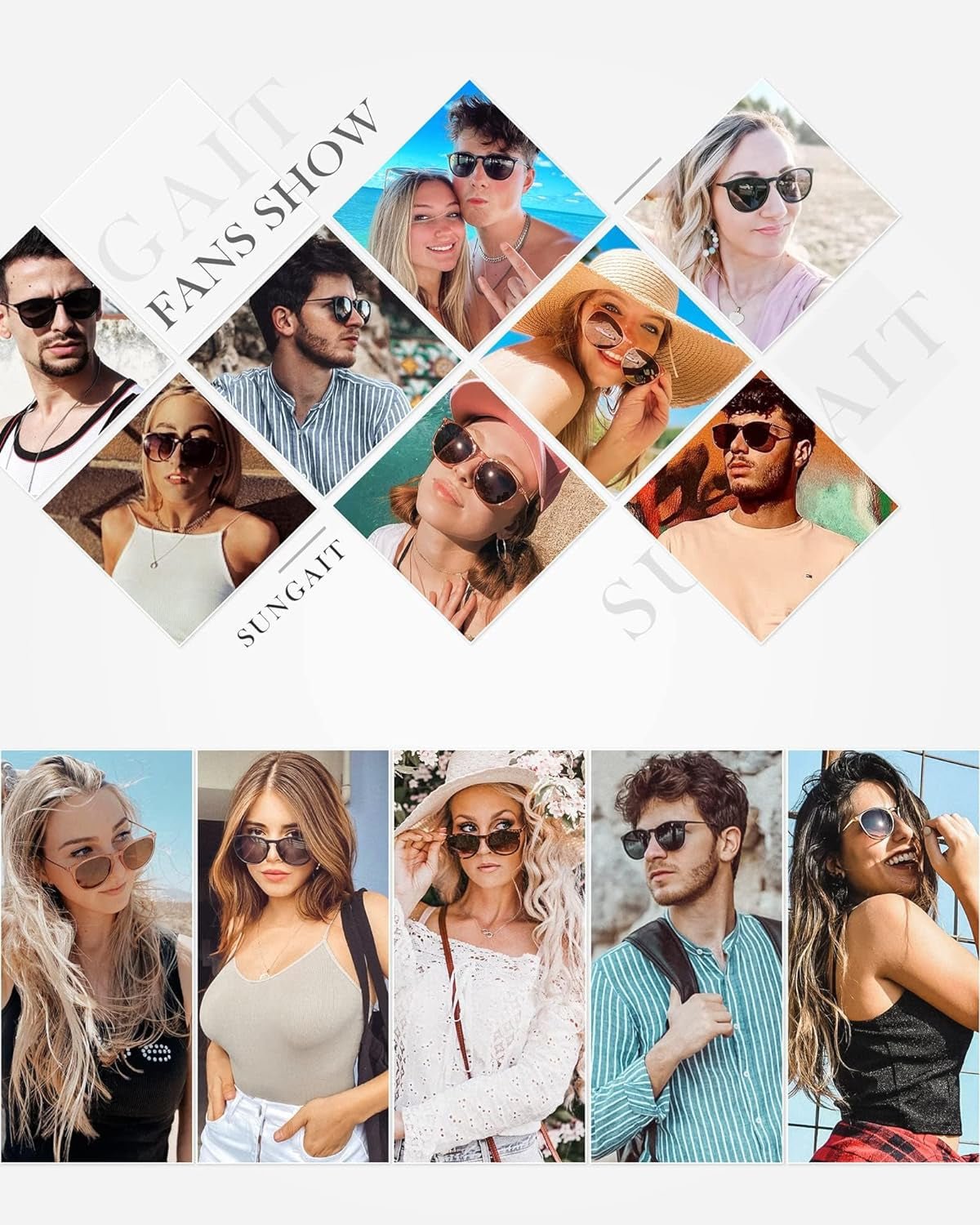Vintage round Sunglasses for Women Men Classic Retro Designer Style - WORLD TIME VISITS