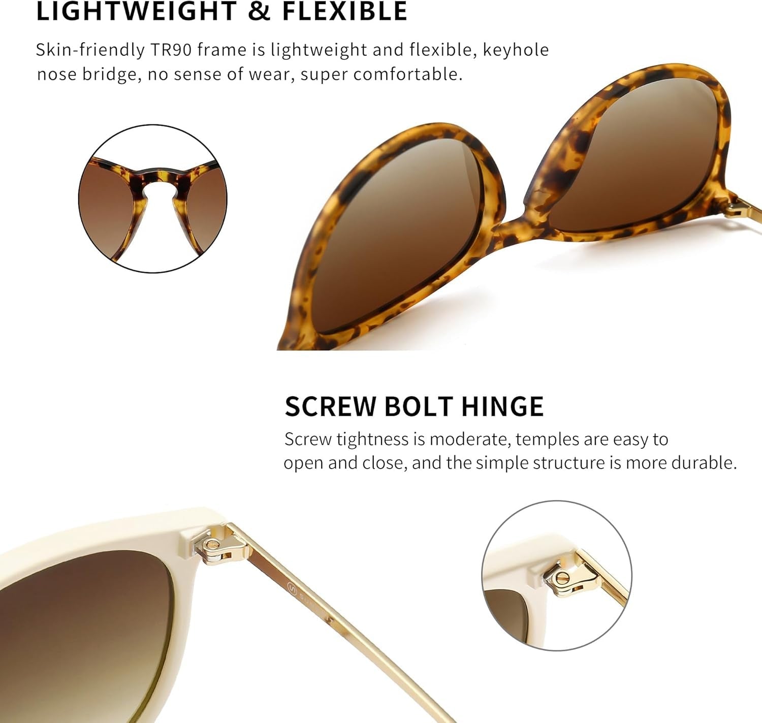 Vintage round Sunglasses for Women Men Classic Retro Designer Style - WORLD TIME VISITS