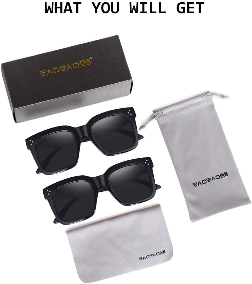 Vintage Women Oversized Sunglasses Designer Luxury Square Sun Glasses UV400 Protection Flat Lens - WORLD TIME VISITS