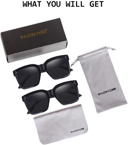 Vintage Women Oversized Sunglasses Designer Luxury Square Sun Glasses UV400 Protection Flat Lens - WORLD TIME VISITS